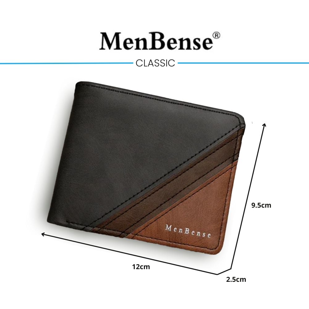 BILLETERA DE CUERO MENBENSE - ELEGANTE - M7 - NEGRO - 5
