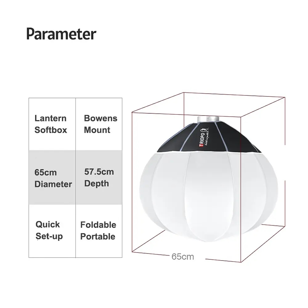SOFTBOX LINTERNA TRIOPO KQ65 DE 65CM. - 5