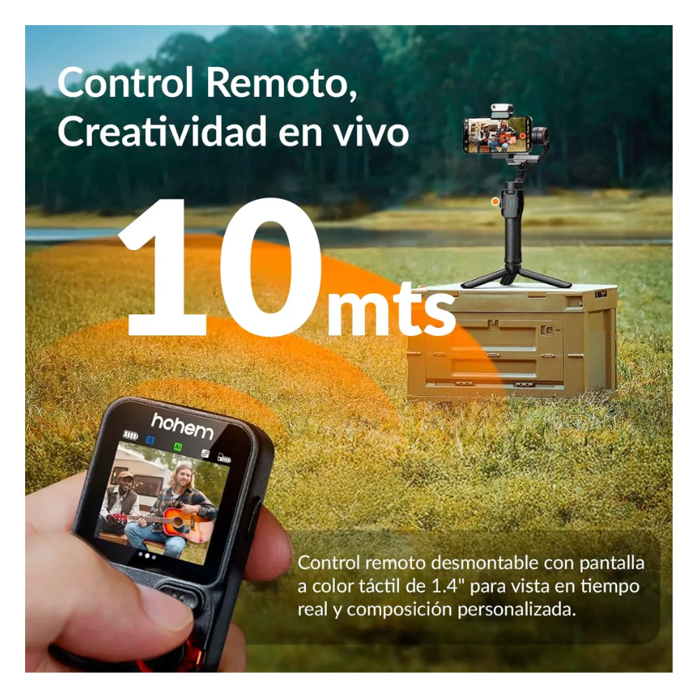 ESTABILIZADOR HOHEM ISTEADY M7 CON SEGUIMIENTO DE IA PARA MÓVIL - 3