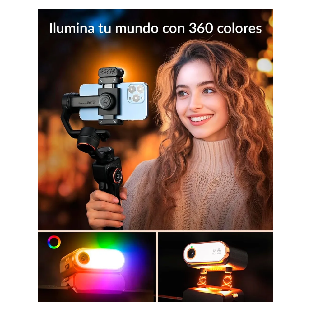 ESTABILIZADOR HOHEM ISTEADY M7 CON SEGUIMIENTO DE IA PARA MÓVIL - 4