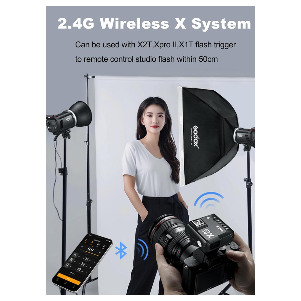 FLASH DE ESTUDIO GODOX MS300V 300WS MONTURA BOWENS - 2