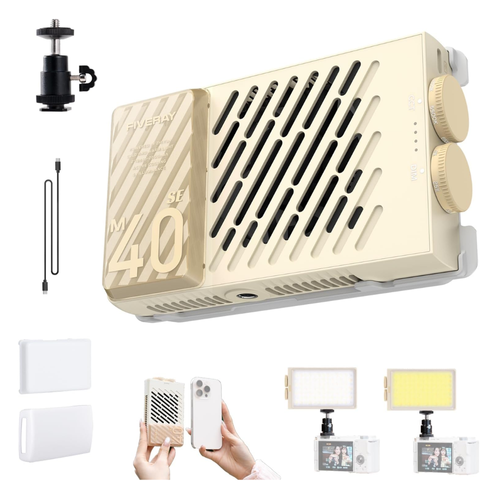 LUZ LED ZHIYUN FIVERAY M40 SE 40W BICOLOR PORTÁTIL COB - 1