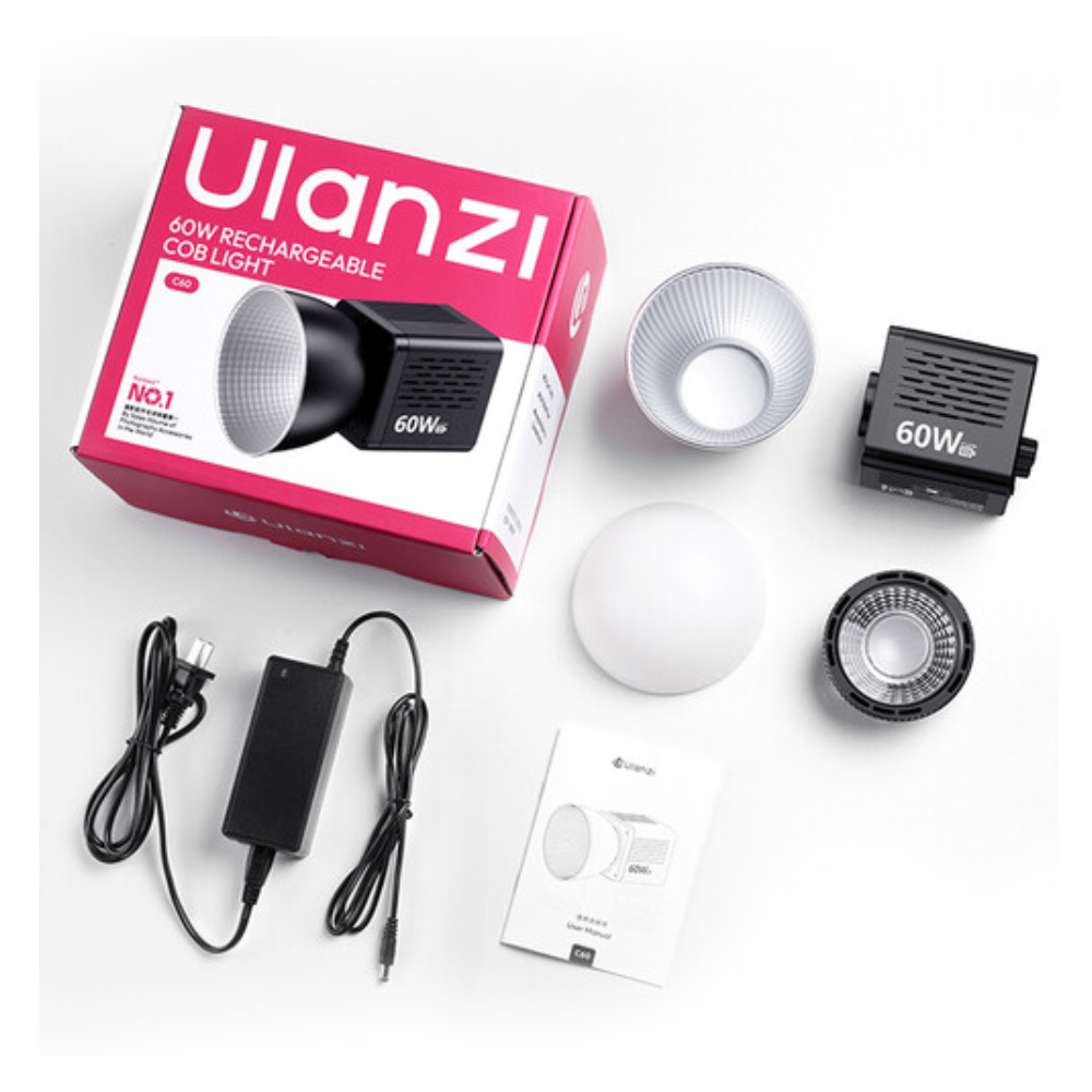 LUZ LED ULANZI C60 COB BICOLOR 60W RECARGABLE PROFESIONAL - 8