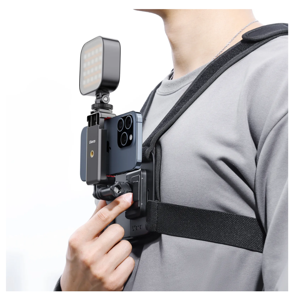 ARNÉS DE PECHO ULANZI CM028 PARA CELULAR Y CÁMARA GO PRO - 3