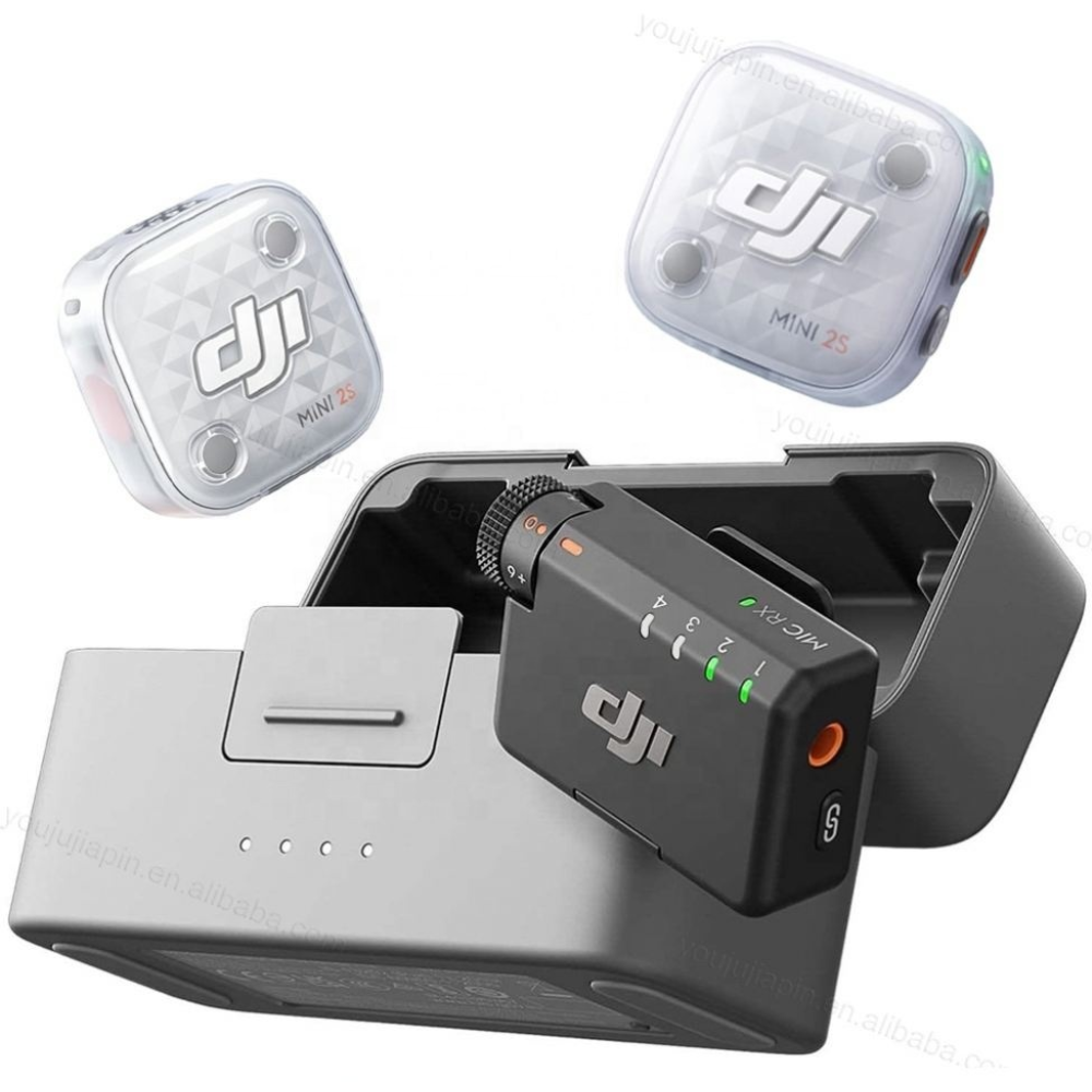 MICRÓFONO INALÁMBRICO DJI MIC MINI 2S (2 TX +1 RX) CON ESTUCHE - 1