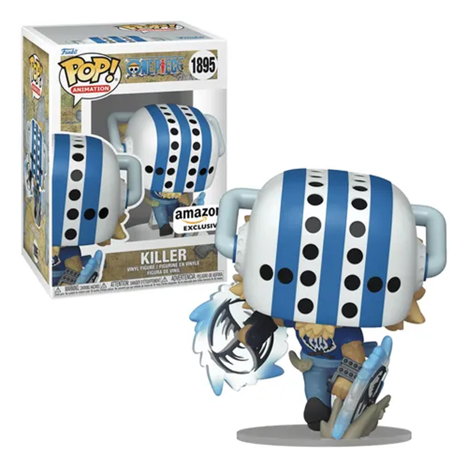 FUNKO POP ONE PIECE - KILLER #1895 - AMAZON EXCLUSIVE - 1