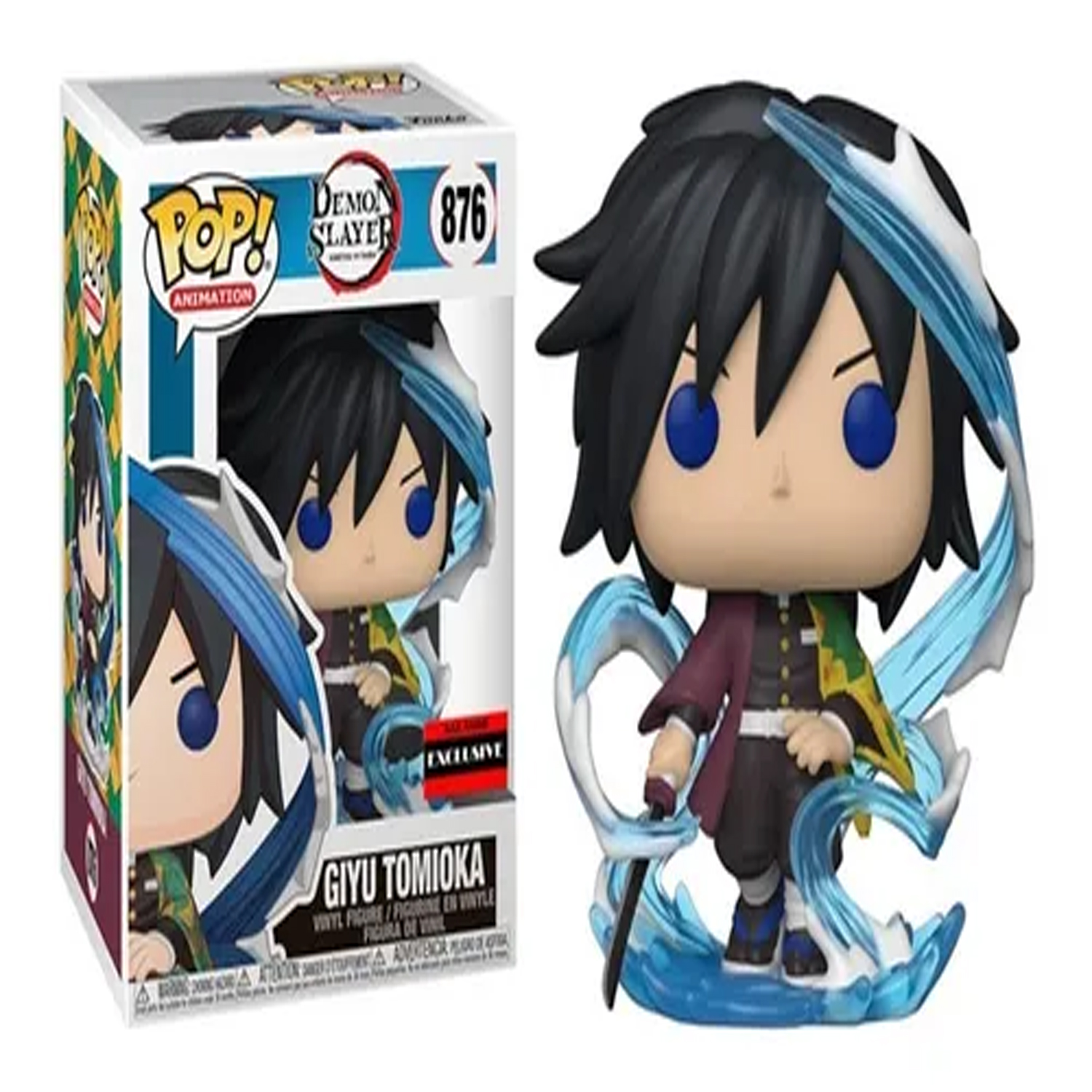 FUNKO POP DEMON SLAYER GIYU TOMIOKA #876 - AAA EXCLUSIVE - 1
