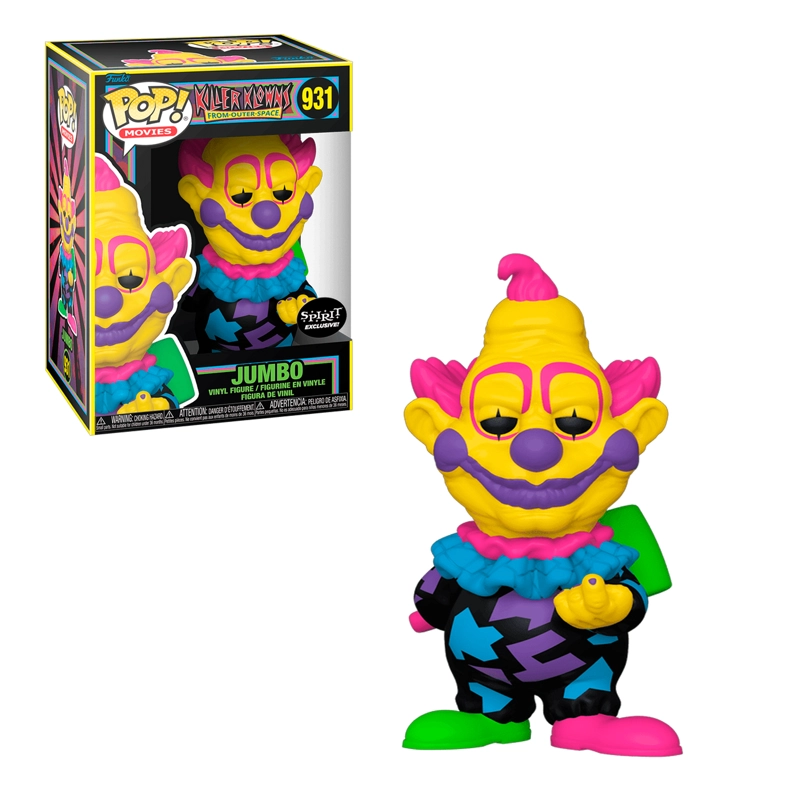 FUNKO POP KILLER KLOWNS FROM OUTER SPACE BLACKLIGHT  JUMBO #93 SPIRIT EXCLUSIVE - 1