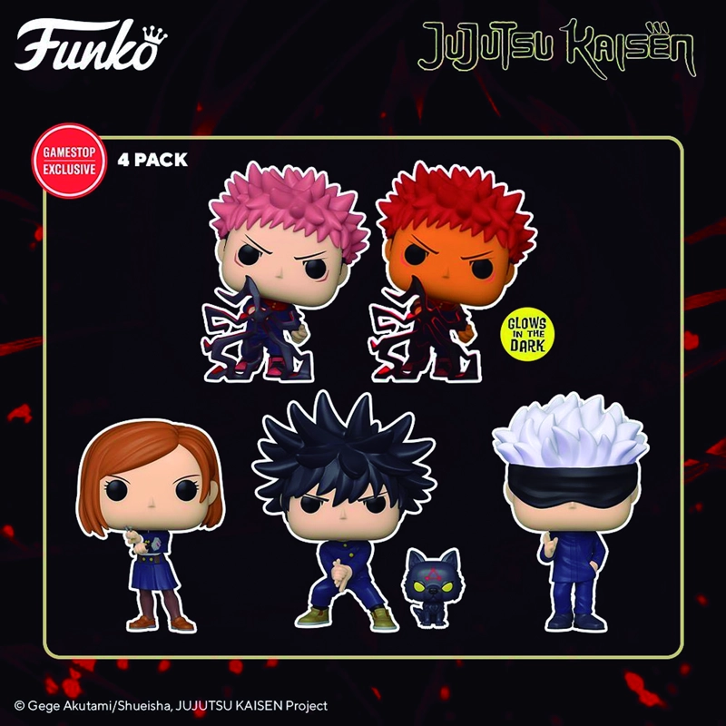 FUNKO POP! VINYL: JUJUTSU KAISEN - 4 PACK - GAMESTOP EXCLUSIVE - 2