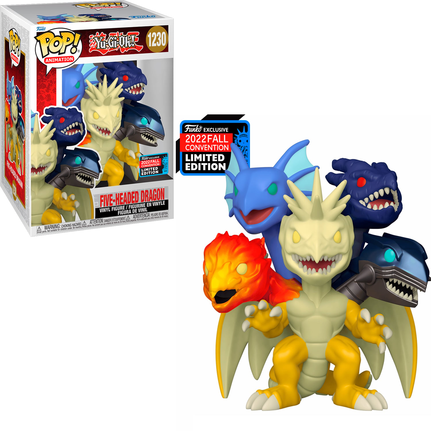 FUNKO POP YU-GI-OH FIVE-HEADED DRAGON #1230 (2022 FALL CONVENTION) - 1