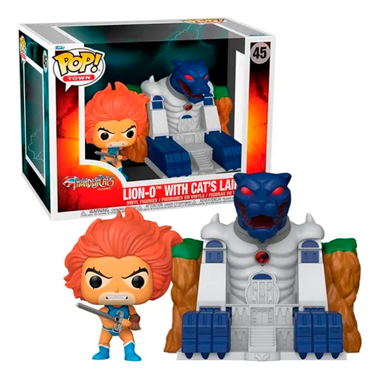 FUNKO POP! TOWN THUNDERCATS LION-O WITH CAT'S LAIR #45 - 1