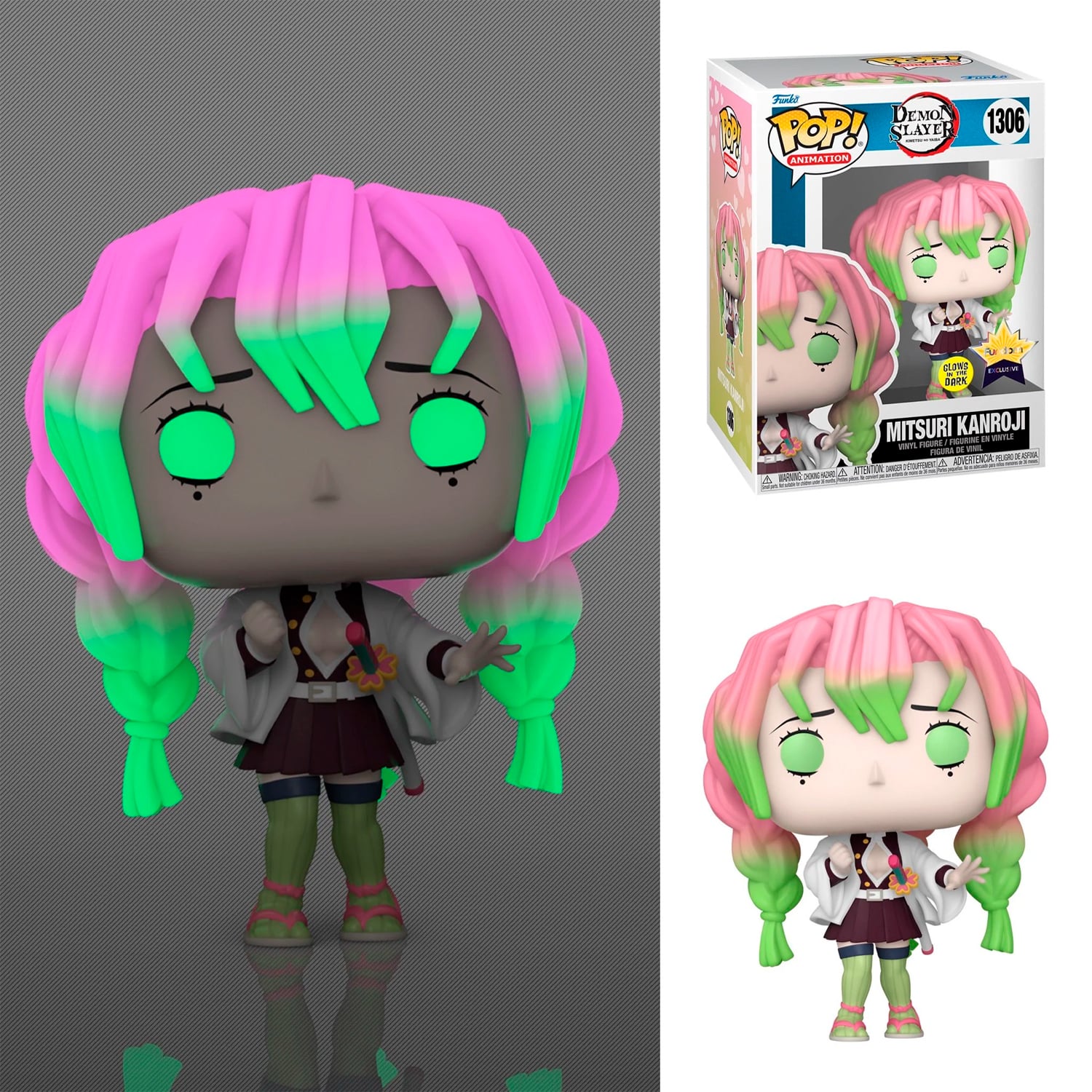 FUNKO POP! DEMON SLAYER - MITSURI KANROJI GLOW-IN-THE-DARK FUNDOM EXCLUSIVE - 1