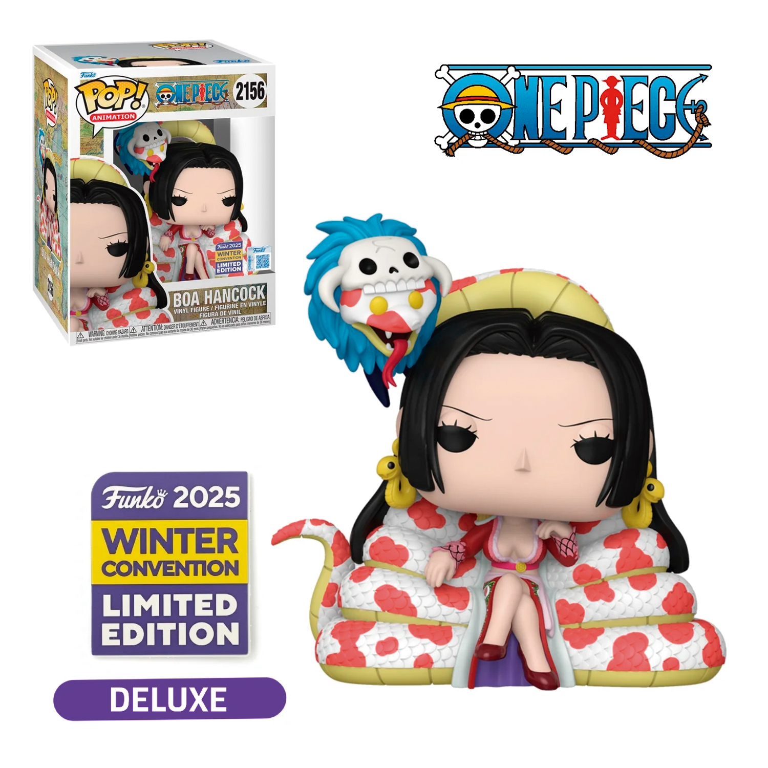 FUNKO POP! PREMIUM ONE PIECE BOA HANCOCK ON THRONE #2156 WINTER CONVENTION 2025 - 1
