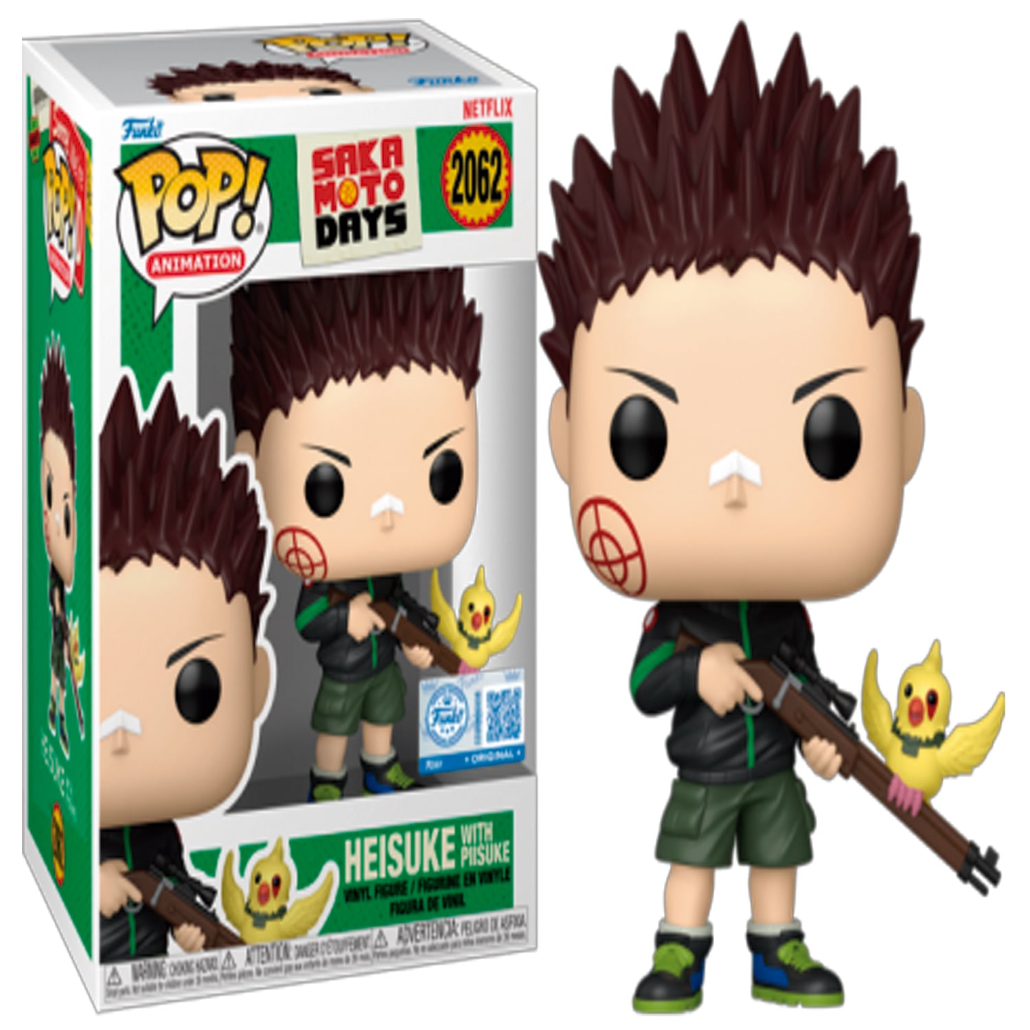 FUNKO POP! SAKAMOTO DAYS HEISUKE WITH PIISUKE #2062 - EXCLUSIVE - 1