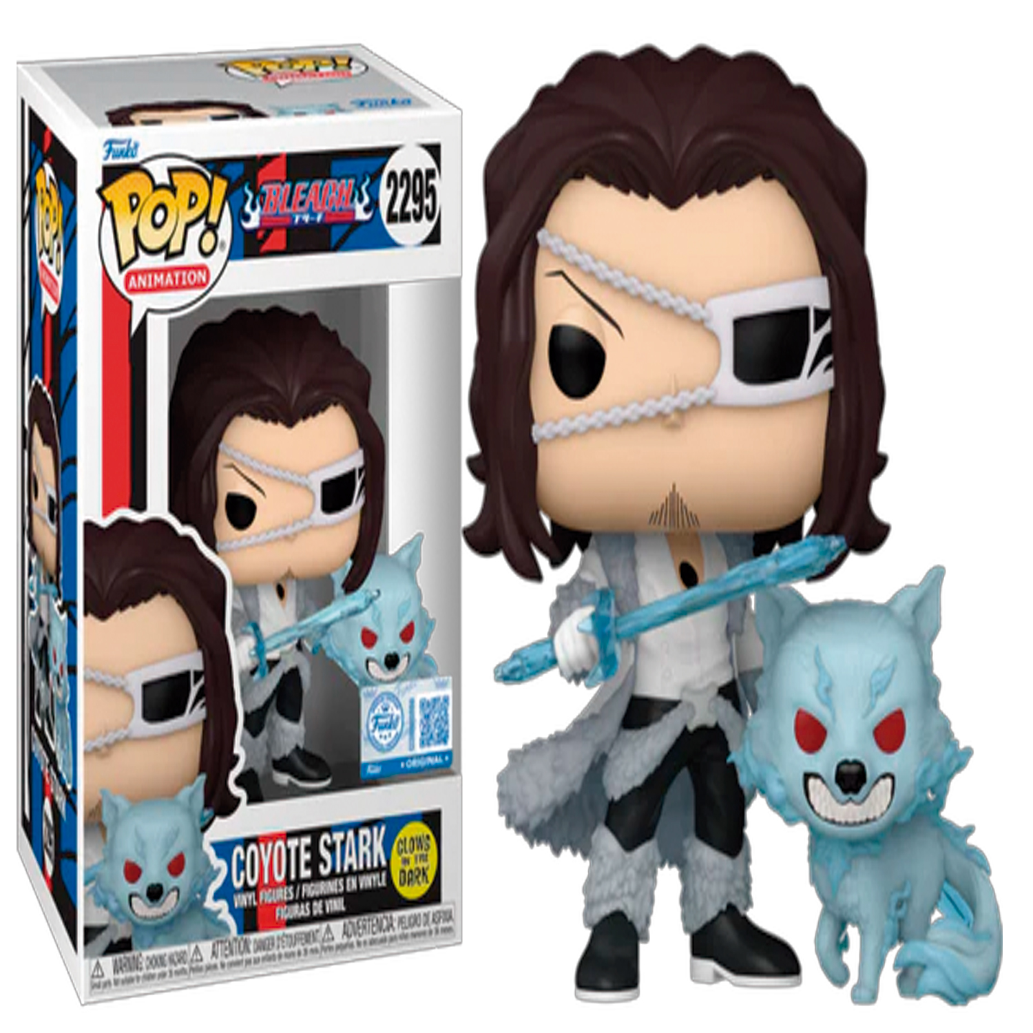 FUNKO POP! BLEACH COYOTE STARK #2295 - GLOW GAMESTOP EXCLUSIVE - 1
