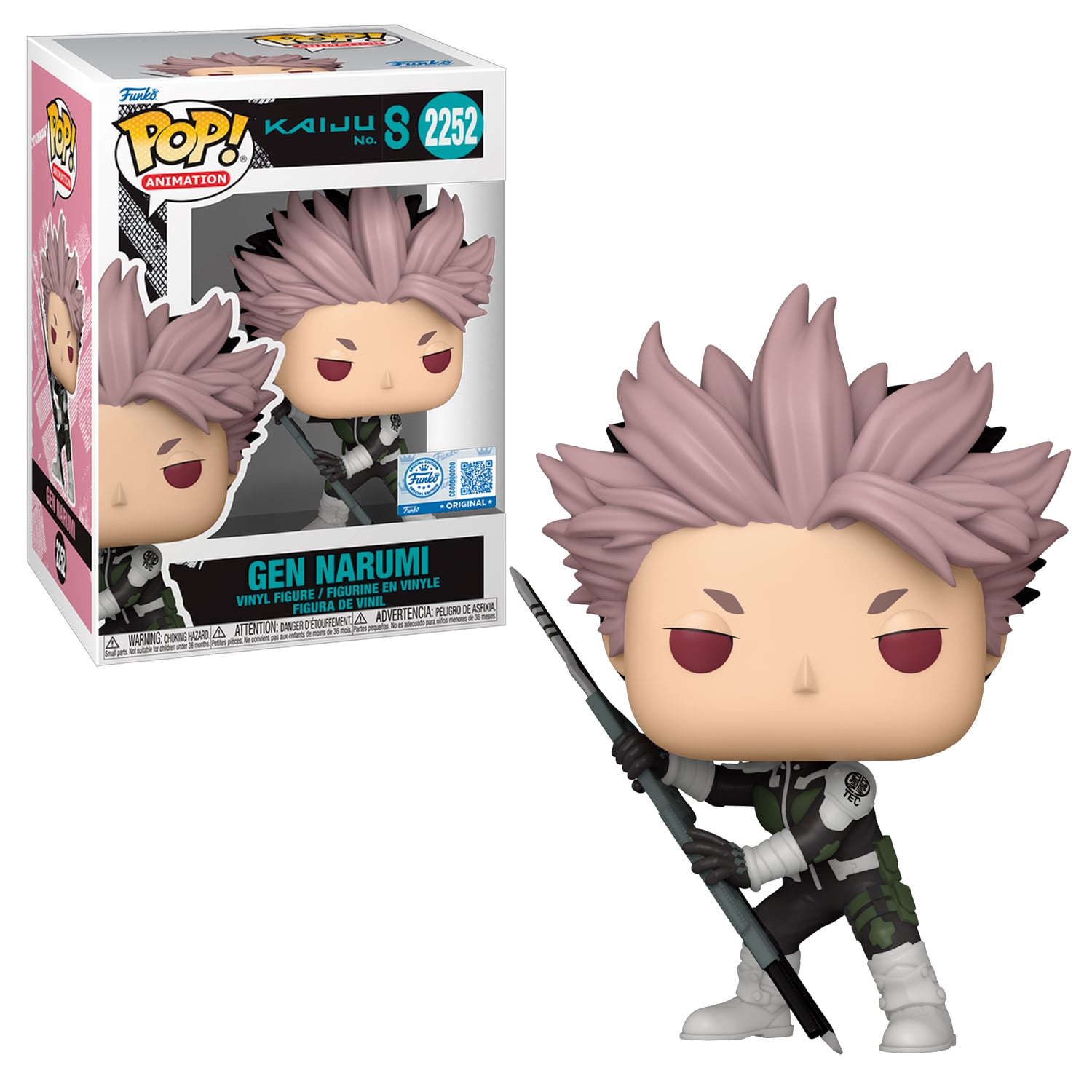 FUNKO POP! KAIJU NO. 8 - GEN NARUMI #2252 - EXCLUSIVE - 1