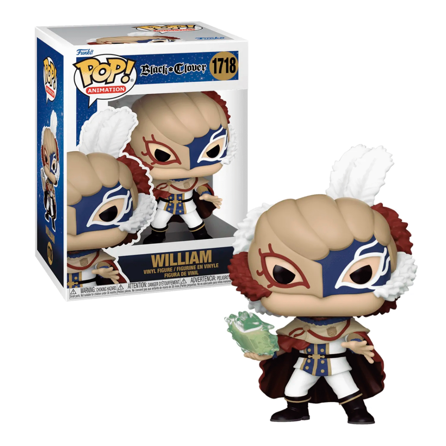 FUNKO POP BLACK CLOVER - WILLIAM VANGEANCE #1718 - 1