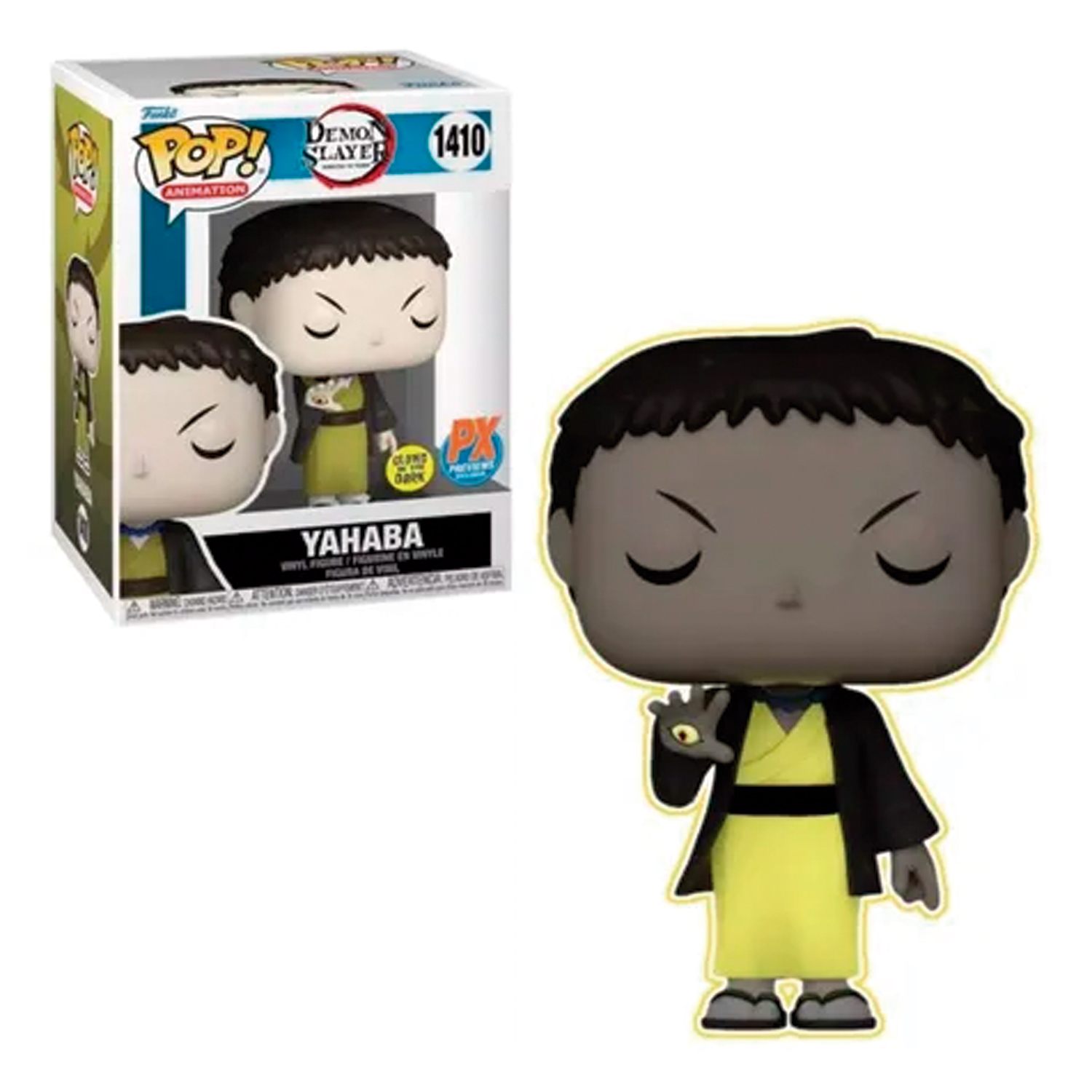 FUNKO POP! DEMON SLAYER-  YAHABA #1410 - GLOW-IN-THE-DARK - EXCLUSIVO PX - 1