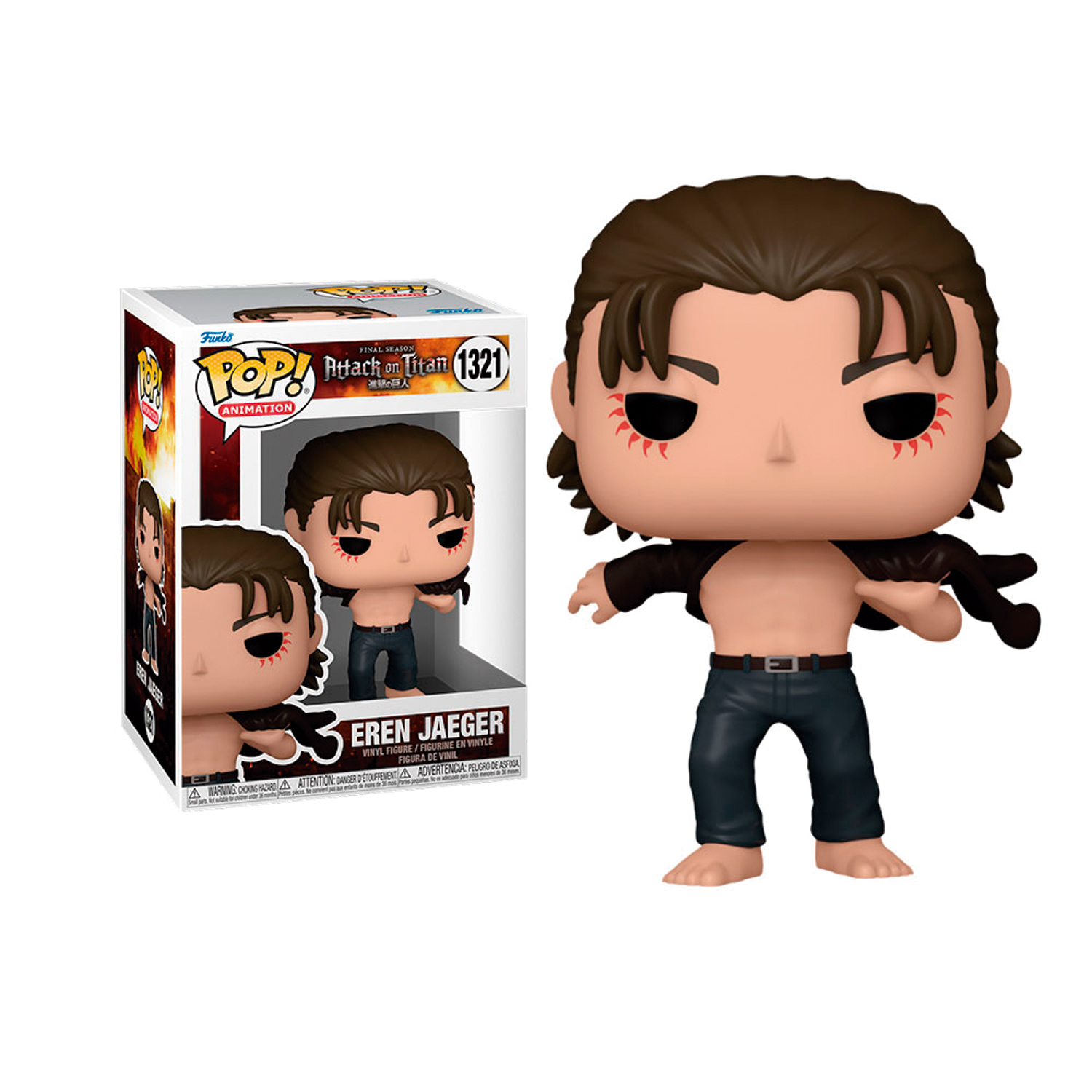 FUNKO POP! VINYL FIGURE ATTACK ON TITAN EREN JEAGER #1321 - 1