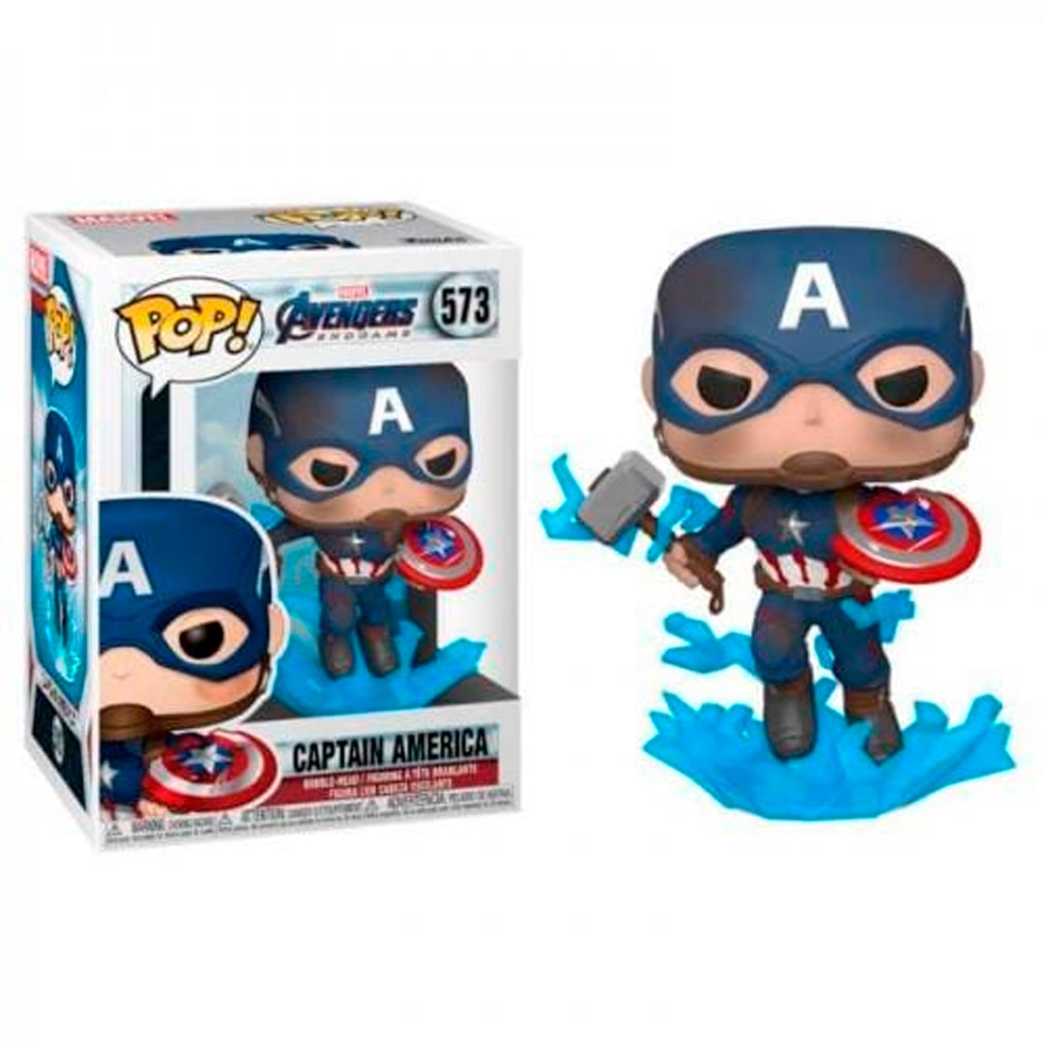 FUNKO POP! VINYL FIGURE AVENGERS: ENDGAME CAPTAIN AMERICA WITH BROKEN SHIELD  #573 - 1