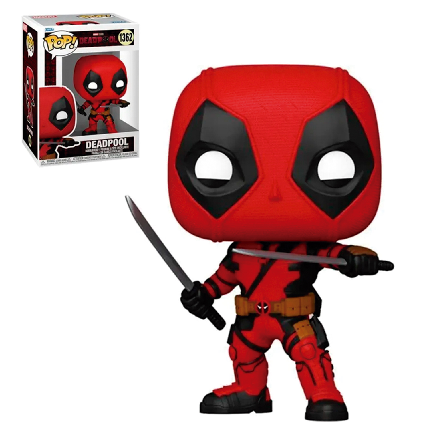 FUNKO POP! VINYL FIGURE DEADPOOL Y WOLVERINE DEADPOOL WITH SWORDS #1362 - 1
