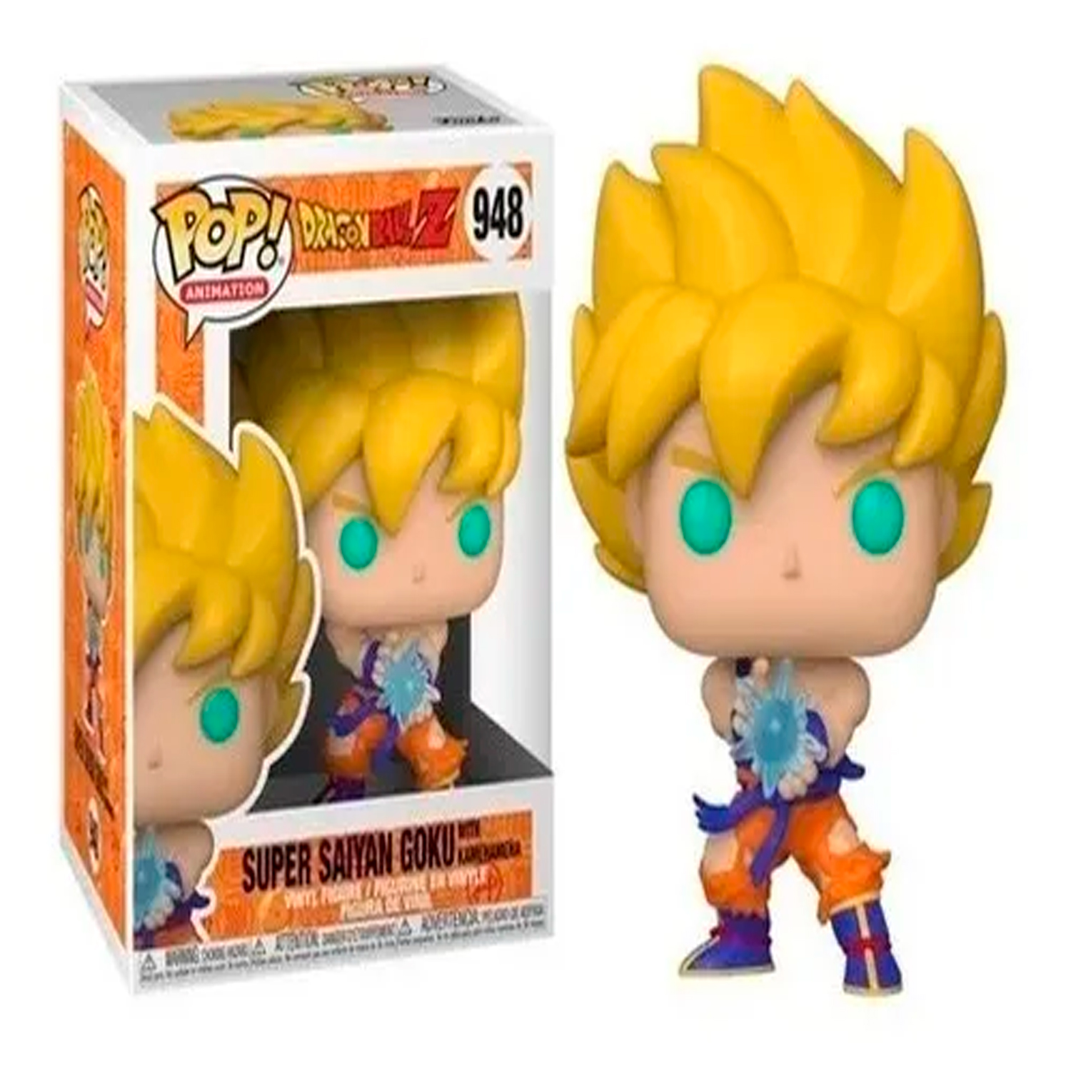 FUNKO POP! VINYL FIGURE DRAGON BALL Z SUPER SAIYAN GOKU WITH KAMEHAMEHA WAVE  #948 - 1