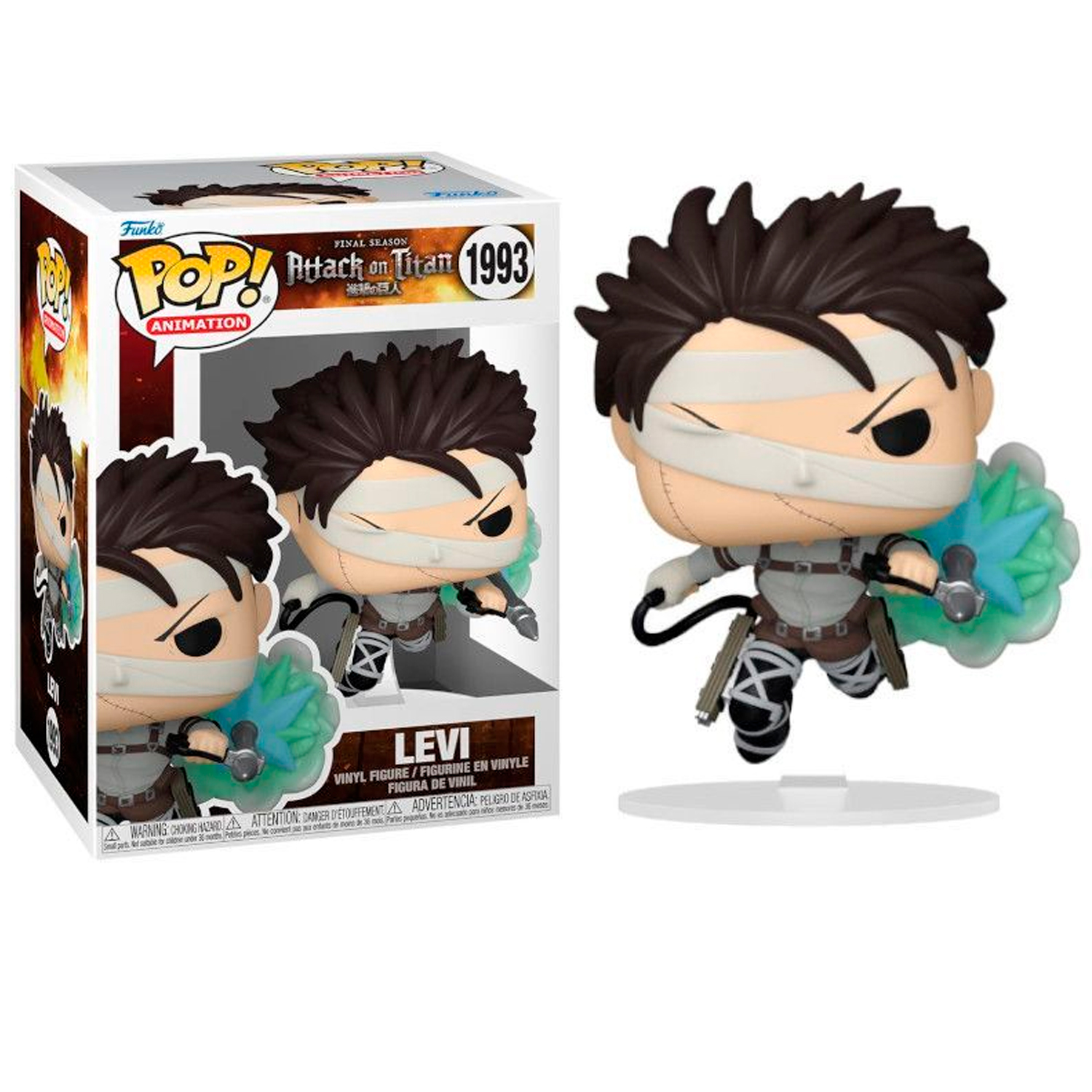 FUNKO POP! VINYL FIGURE ATTACK ON TITAN LEVI SP-1  #1993 - 1