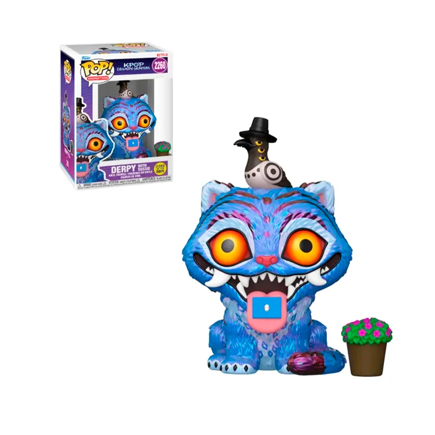 FUNKO POP! VINYL FIGURE KPOP DEMON HUNTERS DERPY WITH SUSSIE GLOW-IN-THE-DARK #2260 - 1