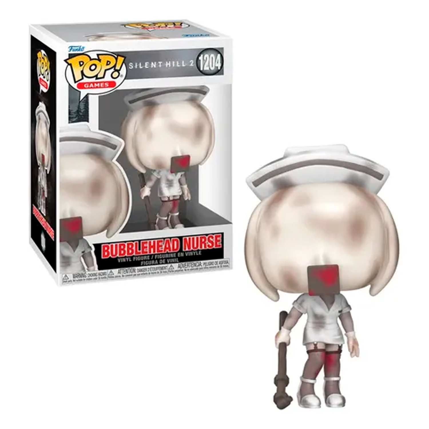 FUNKO POP! VINYL FIGURE SILENT HILL 2 BUBBLEHEAD NURSE #1204 - 1