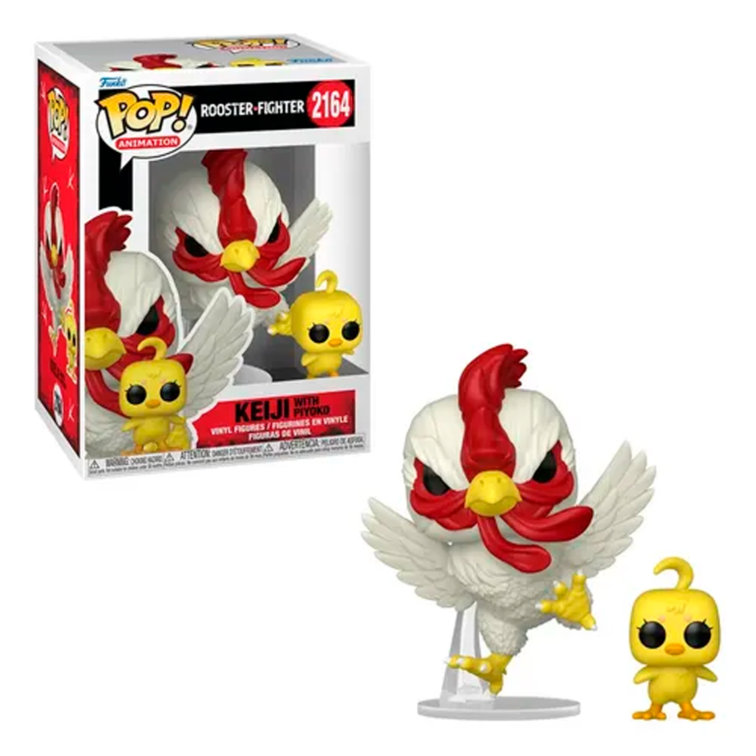 FUNKO POP! ROOSTER FIGHTER KEIJI WITH PIYOKO #2164 - 1