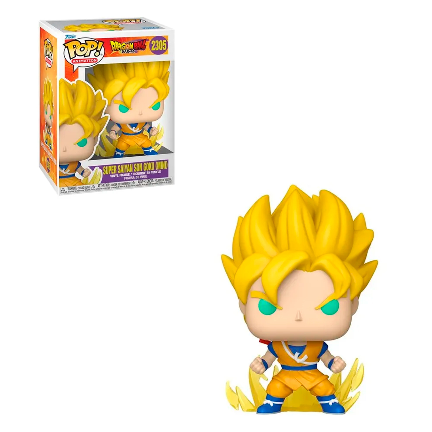 FUNKO POP! VINYL FIGURE DRAGON BALL DAIMA SUPER SAIYAN SON GOKU (MINI)  #2305 - 1