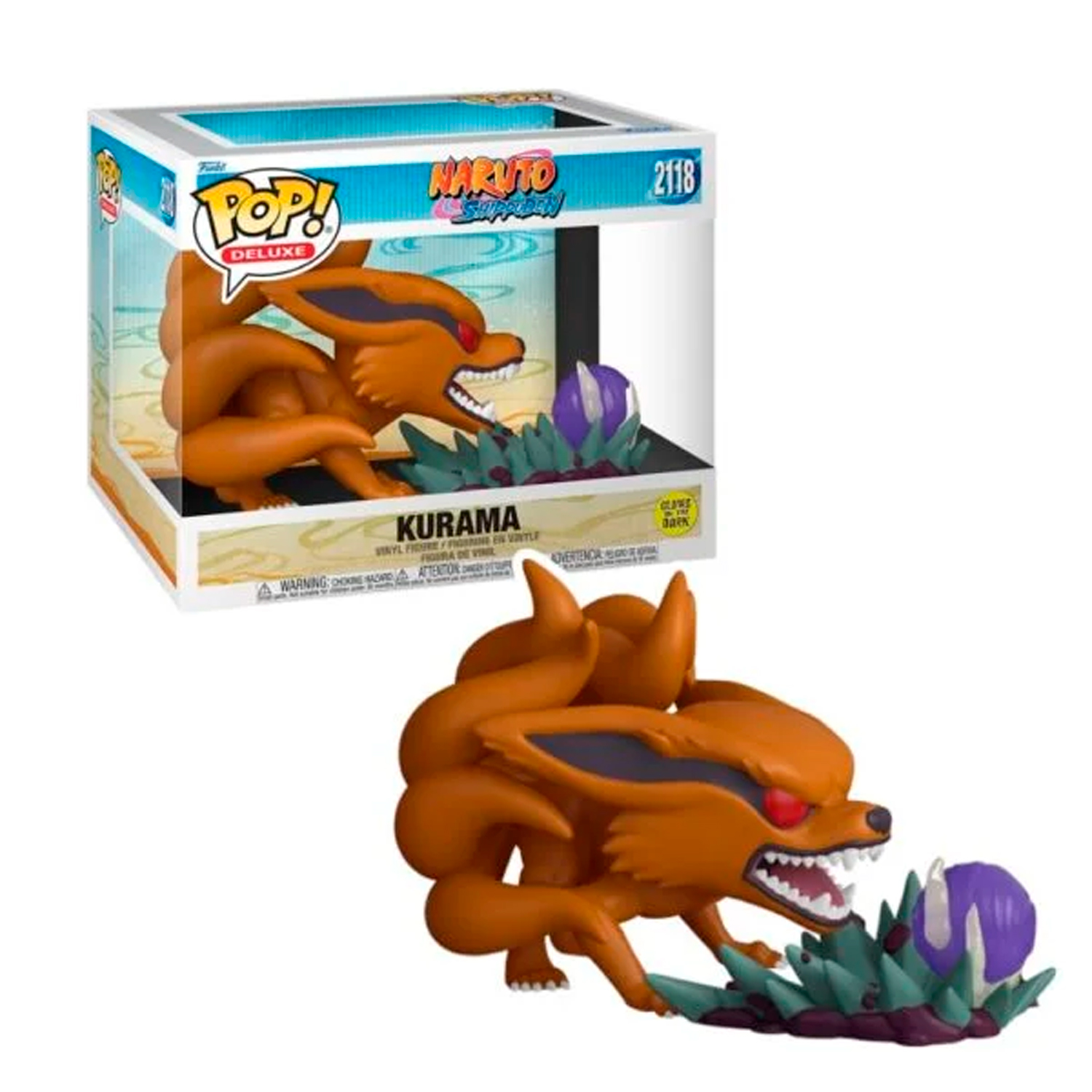 FUNKO POP! VINYL FIGURE NARUTO: SHIPPUDEN KURAMA GLOW-IN-THE-DARK DELUXE #2118 - 1
