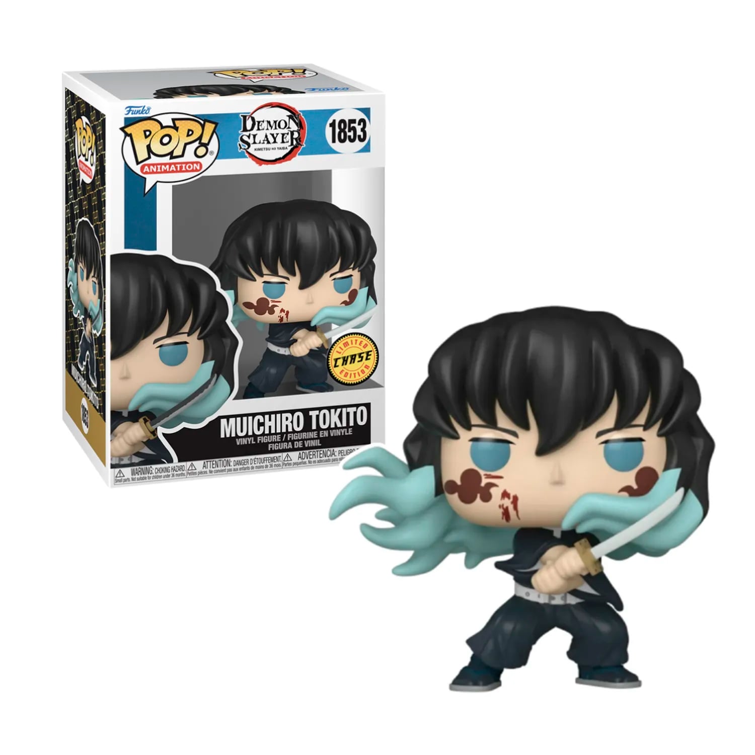 FUNKO POP DEMON SLAYER MUICHIRO TOKITO #1853 - CHASE - 1