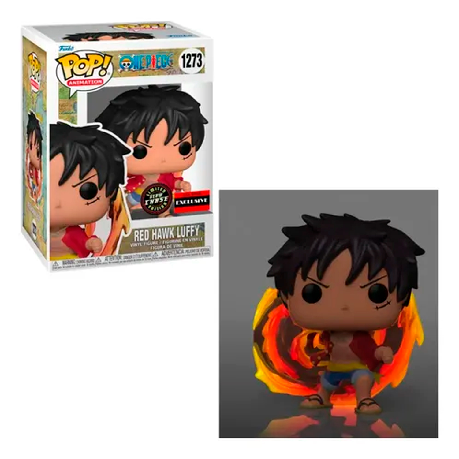 FUNKO POP! ONE PIECE LUFFY RED HAWK #1273 - AAA ANIME EXCLUSIVE CHASE - 1