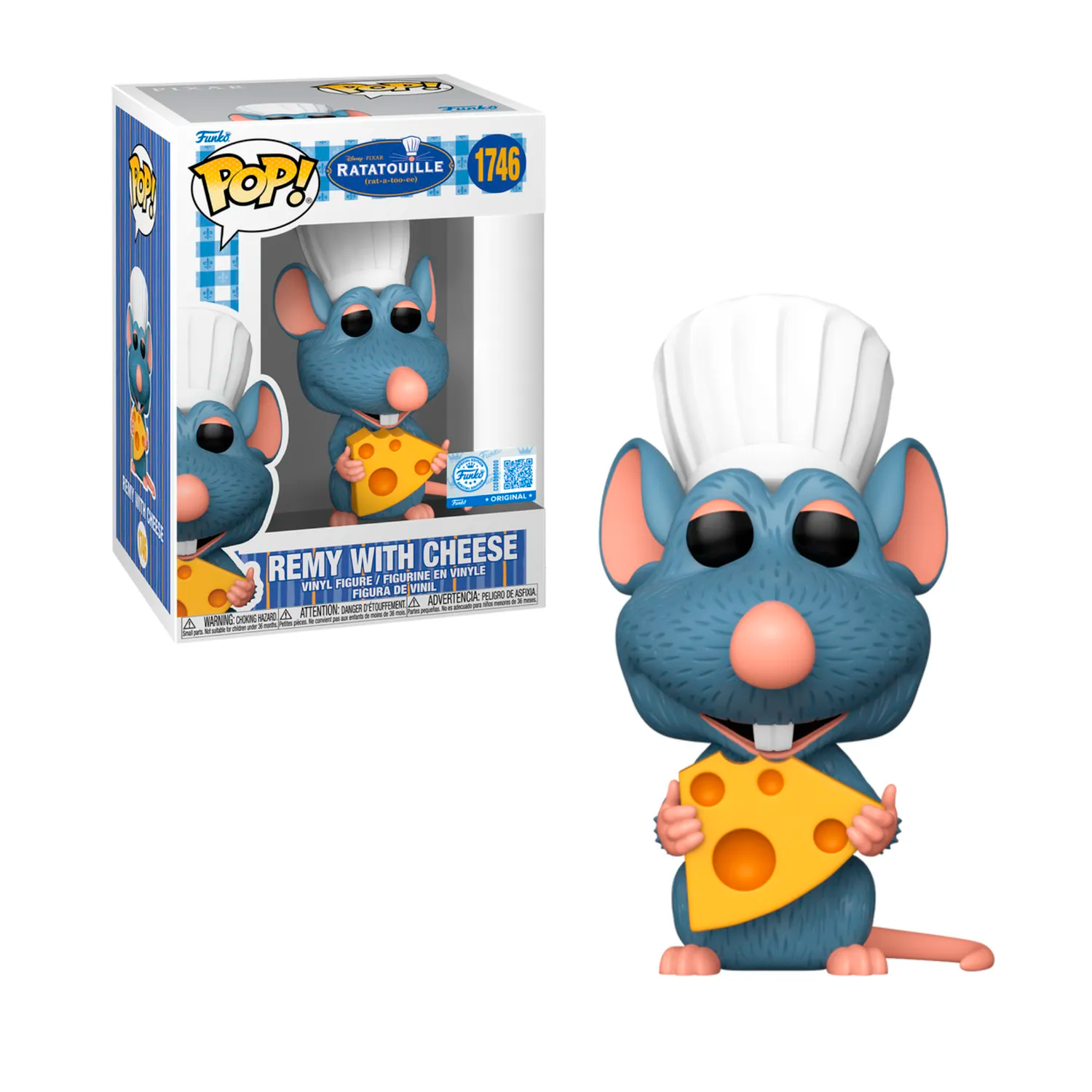 FUNKO POP RATATOUILLE REMY WITH CHEESE #1746 - SPECIALTY FIGURE - 1