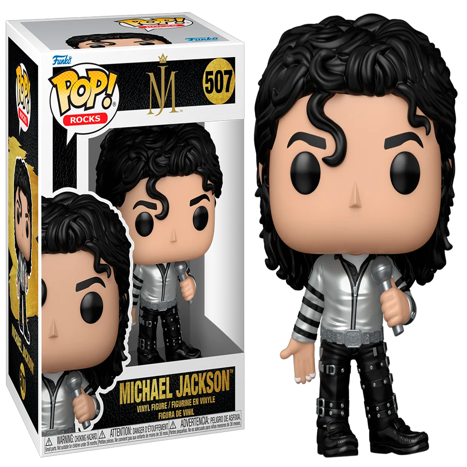FUNKO POP! VINYL FIGURE MICHAEL JACKSON BAD TOUR METALLIC #507 - 1
