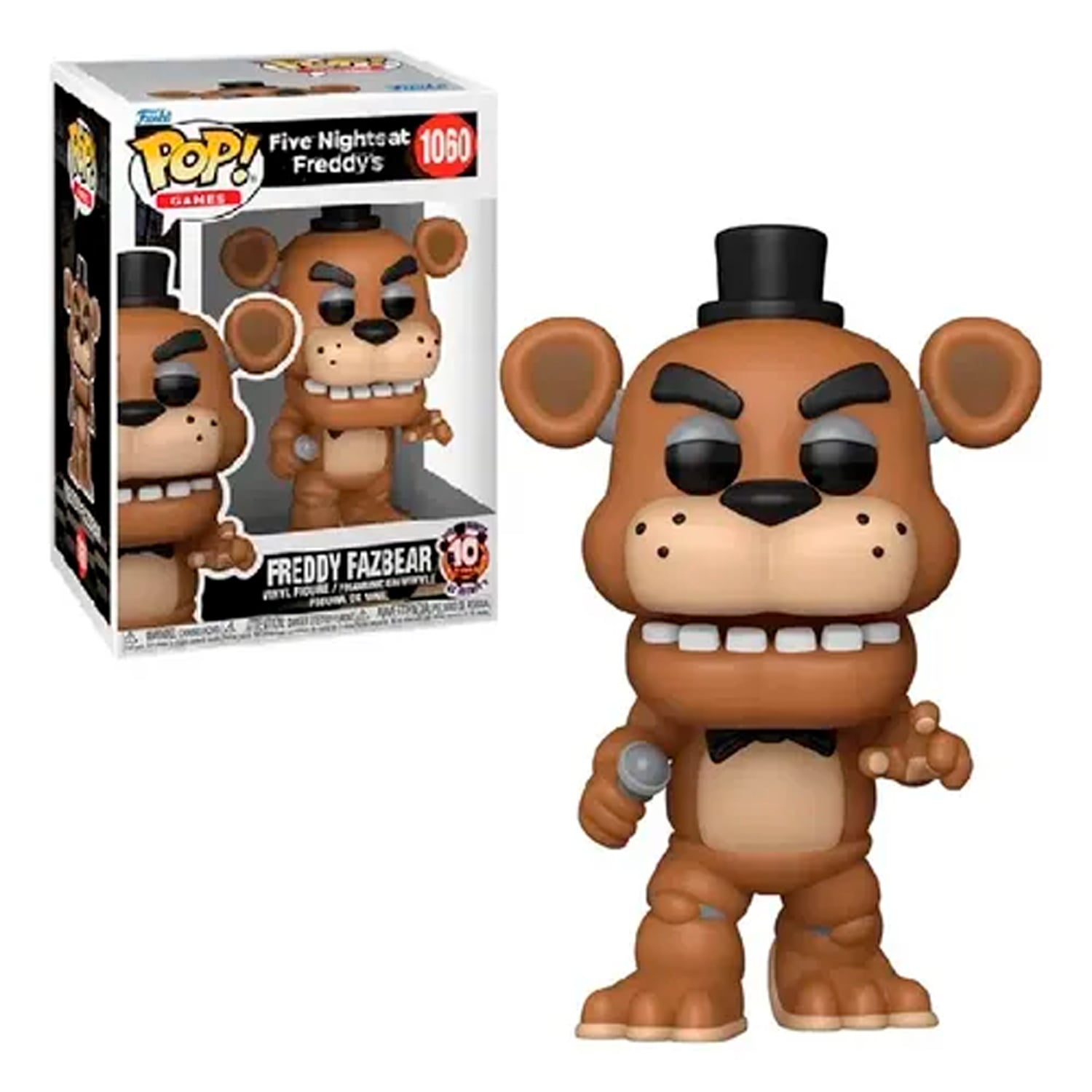 FUNKO POP! VINYL FIGURE FIVE NIGHTS AT FREDDYS 10TH ANNIVERSARY FREDDY FAZBEAR #1060 - 1