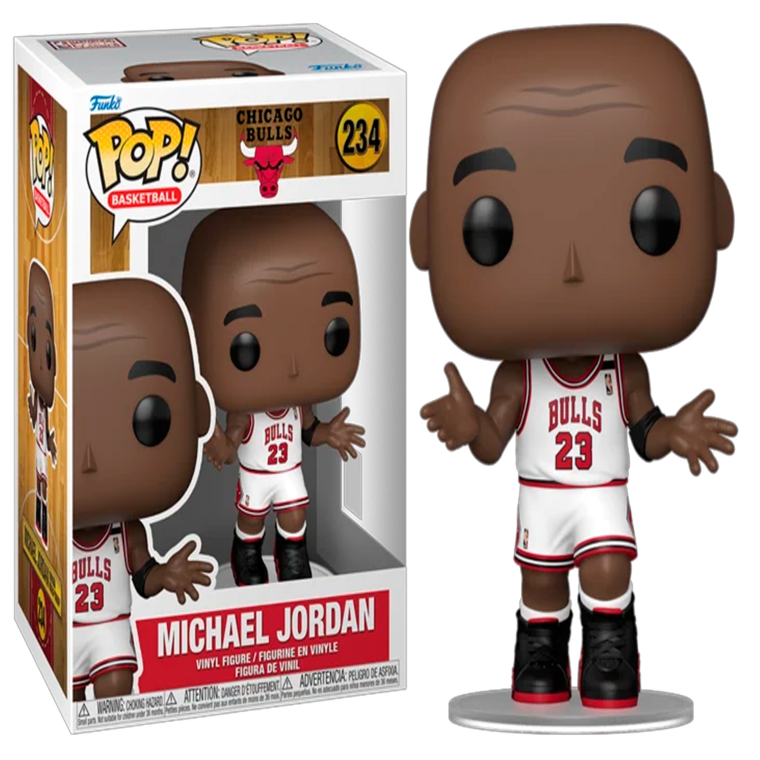 FUNKO POP! VINYL FIGURE NBA BULLS MICHAEL JORDAN (SHRUG) #234 - 1
