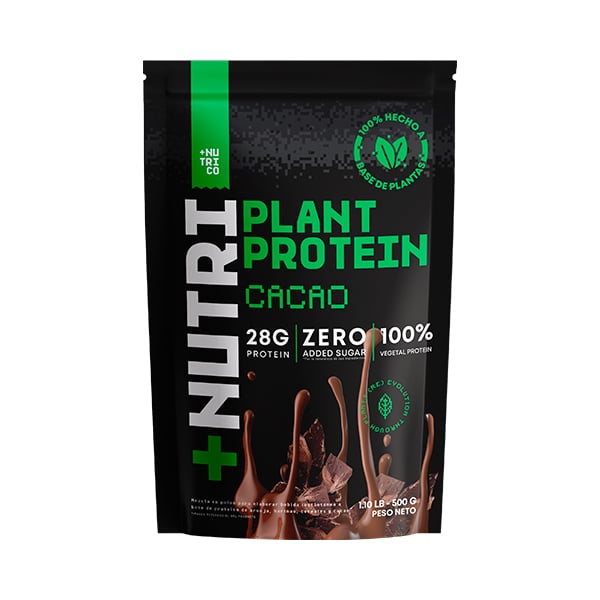 PROTEÍNA VEGANA PLANT PROTEIN CACAO 500G NUTRI CO - 3