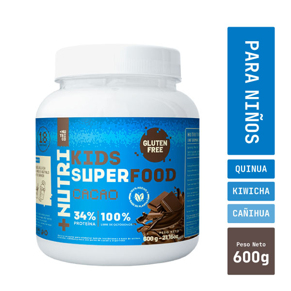 Batido Nutricional Kids Superfood Cacao 600g Nutri Co - 1