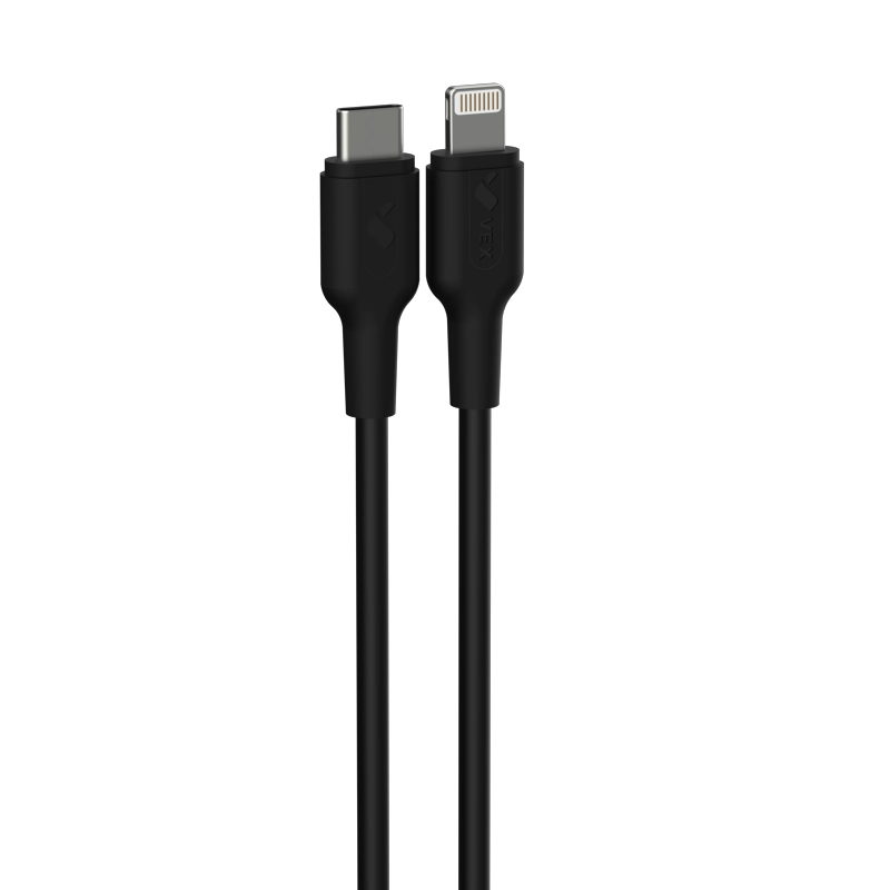 CABLE CARGA RÁPIDA 2.4A 100W TIPO C A LIGHTNING 1 METRO - 1