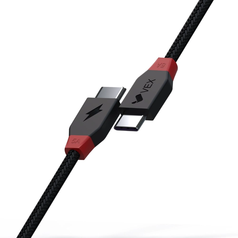 CABLE CARGA SUPER RÁPIDA 5A 100W TIPO C A TIPO C 2 METROS - 1