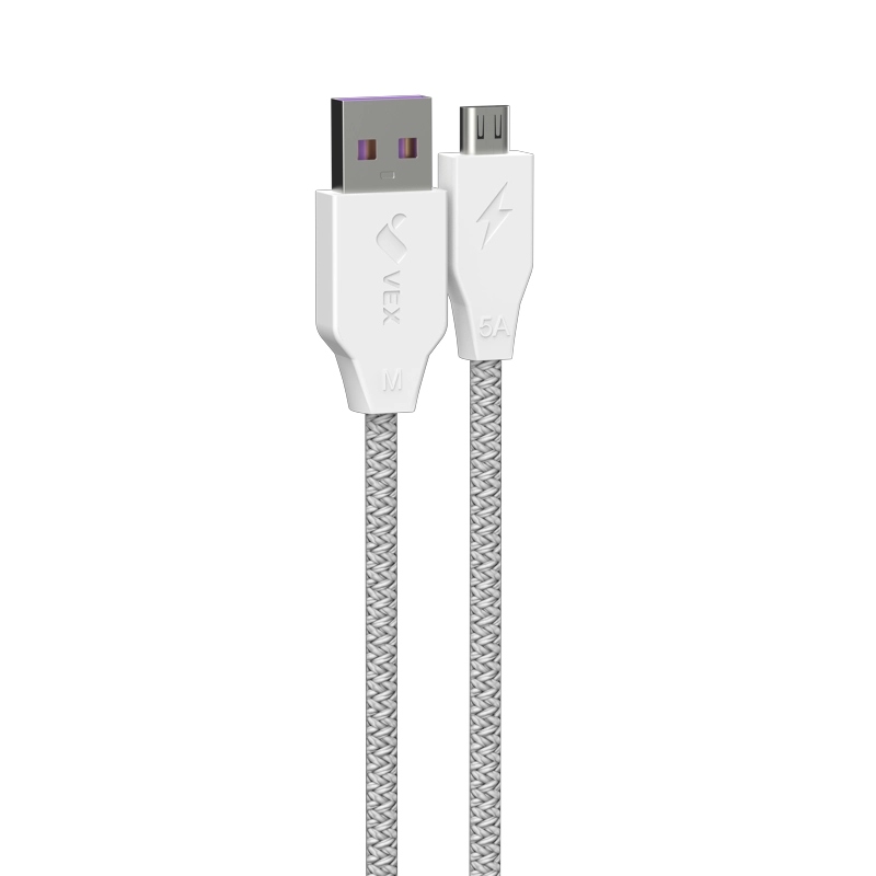 CABLE CARGA RÁPIDA 5A 66W USB A MICRO/V8 2 METROS - 1