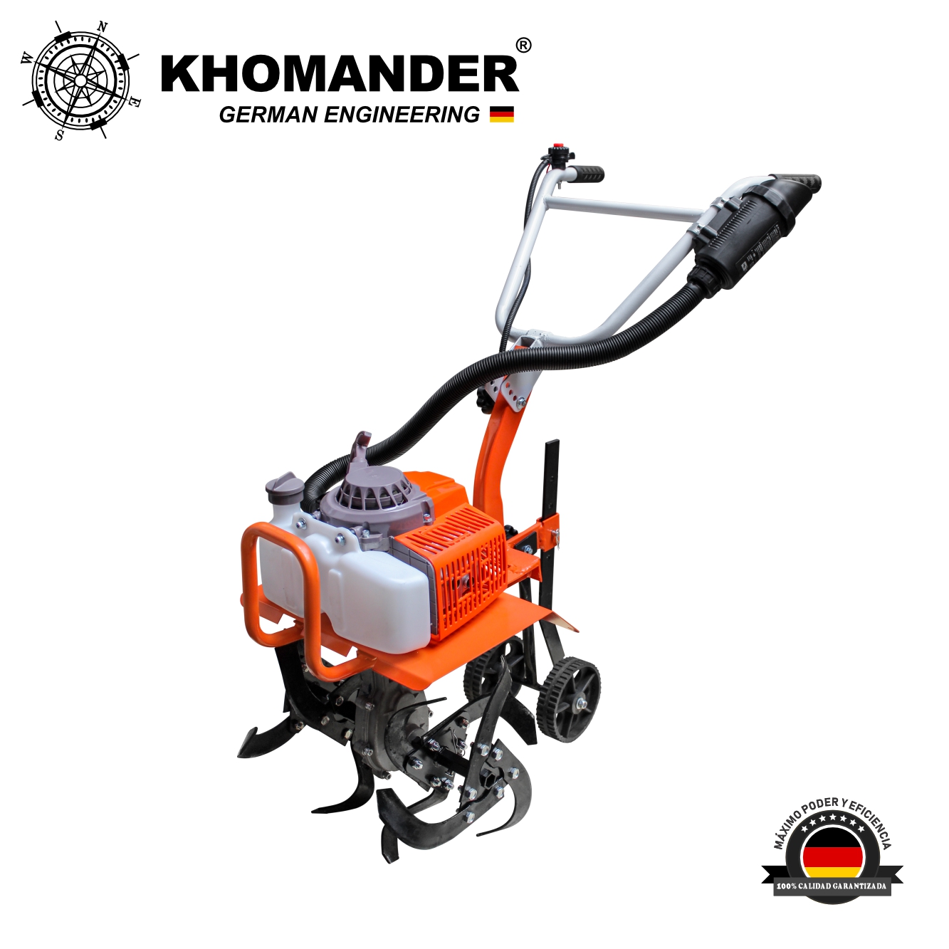 MOTOCULTIVADOR GASOLINERO 2 TIEMPOS 63 CC - KHOMANDER - 1