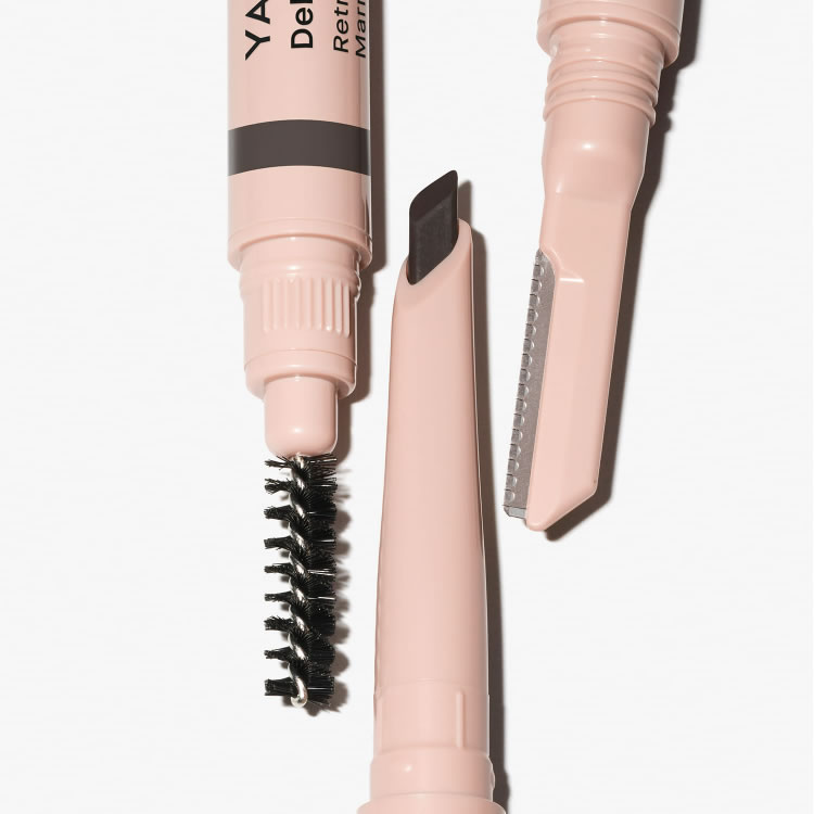 DELINEADOR RETRÁCTIL PARA CEJAS MARRÓN CENIZO - 3