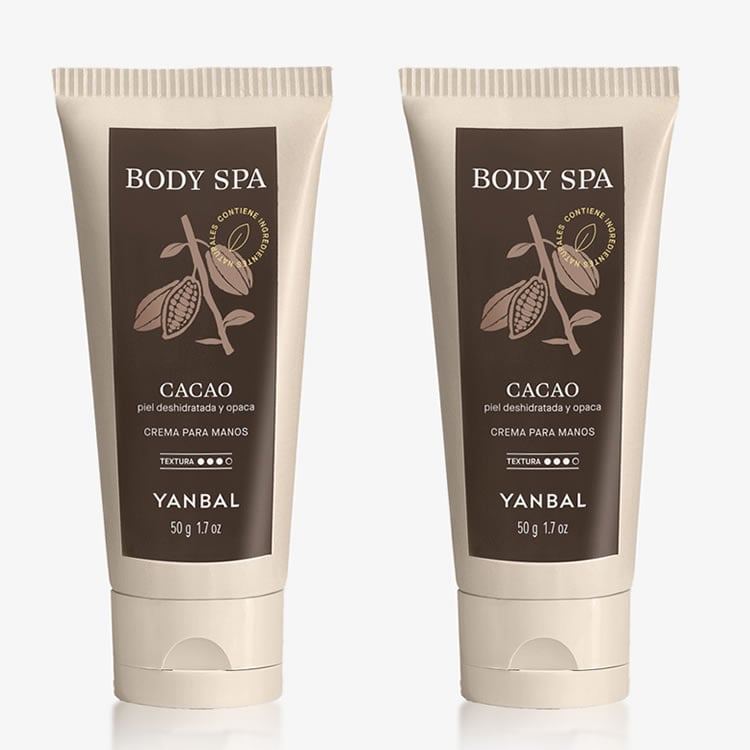 SET X2 CREMA PARA MANOS BODY SPA CACAO - 1
