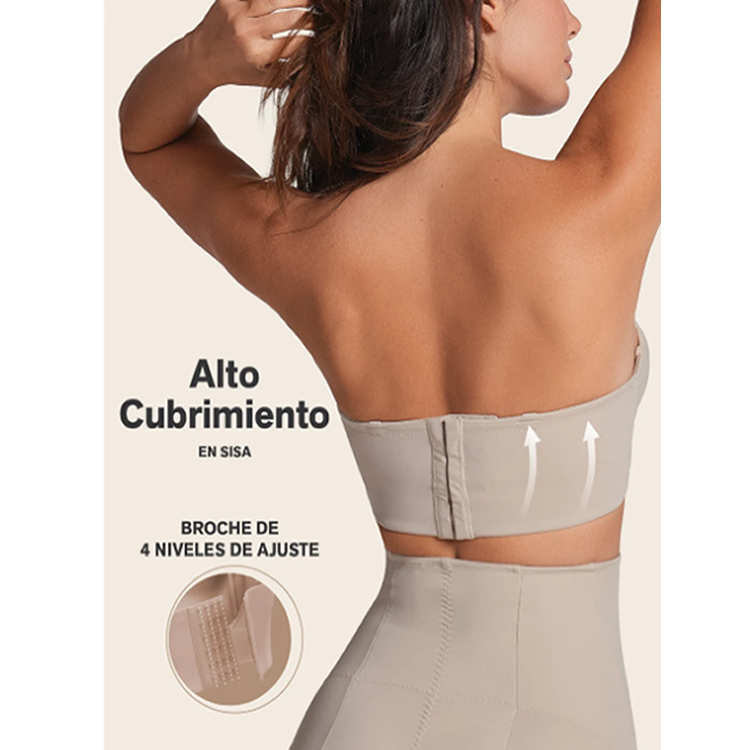 BRASIER STRAPLESS ESPALDA ANCHA REALCE ALTO BUSTIER 360° DE PERFECCIÓN 802 NUDE 38B - 2