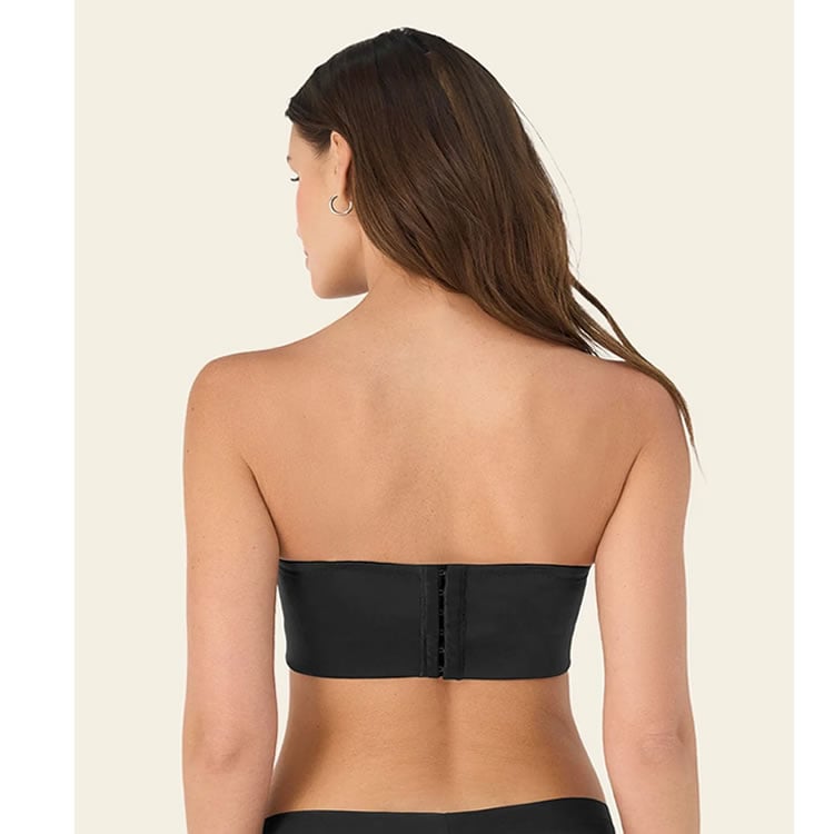 BRASIER STRAPLESS ESPALDA ANCHA REALCE ALTO BUSTIER 360° DE PERFECCIÓN 700 NEGRO 38B - 4