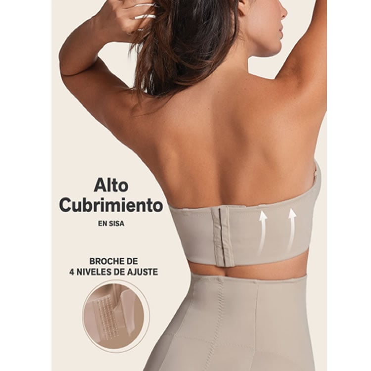 BRASIER STRAPLESS ESPALDA ANCHA REALCE ALTO BUSTIER 360° DE PERFECCIÓN 802 NUDE 36B - 3