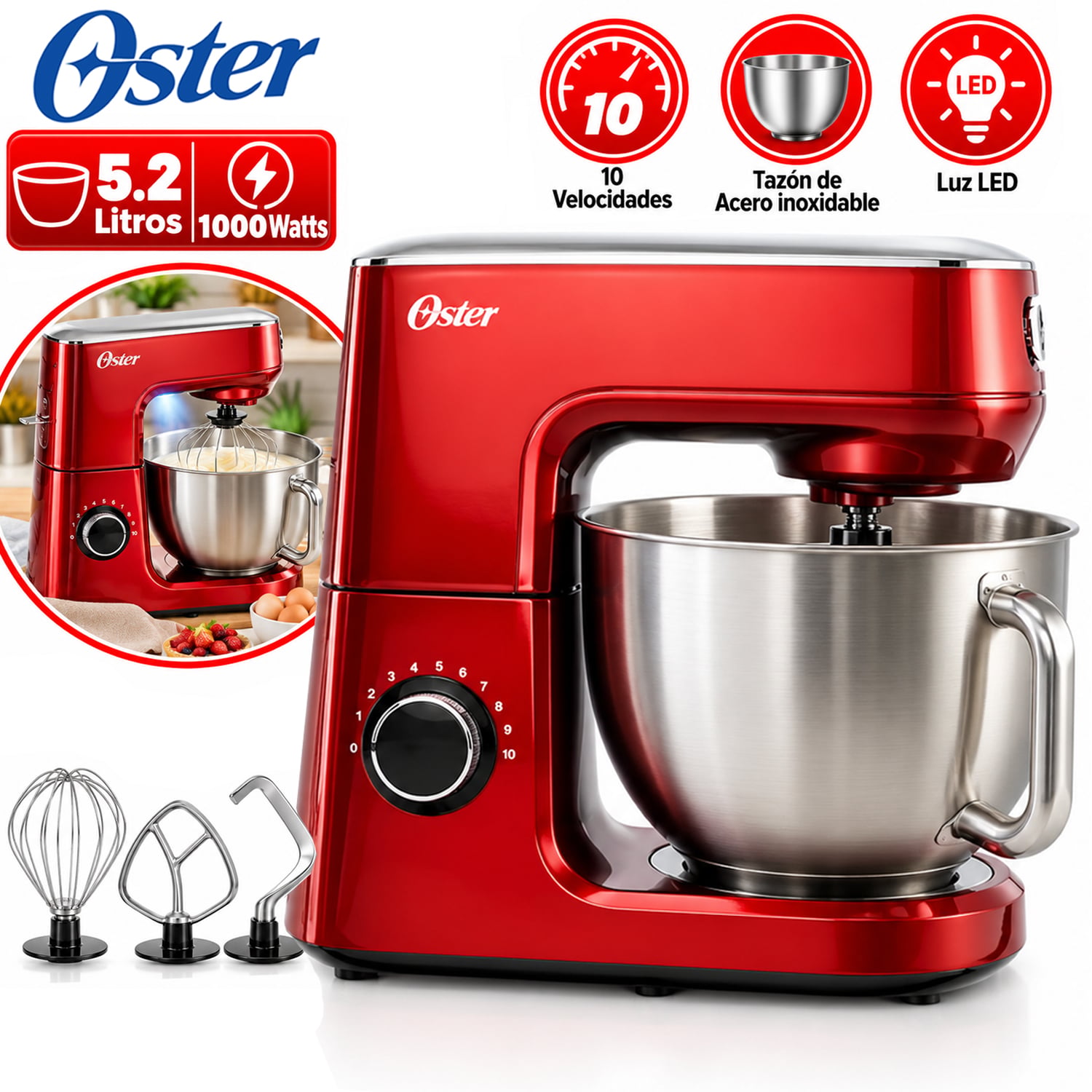 BATIDORA PLANETARIA FPSTSMPL3R 1000WR - 1